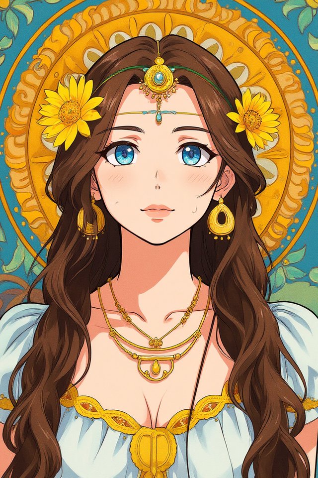 After: same portrait redrawn as an anime-style illustration